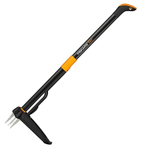 Image of Fiskars Xact Weed Puller, Length: 1 m, Stainless Steel Handle/Plastic Handle, Black/Orange, 1020126