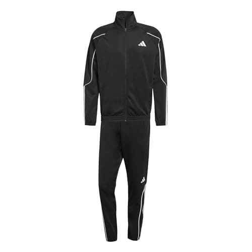 Image of adidas Men's Stadium 3-Stripes Track_Suit, black/off white, M