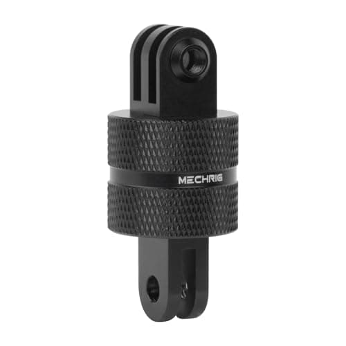 Image of Mechrig Aluminum 360 Degree Rotation Camera Mount,Vertical Metal Swivel Tripod Adapter for GoPro Hero 13/12/11/10/9 Session AKASO Campark DJI Insta360 X3 and Other Action Cameras