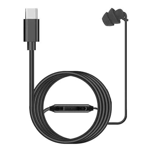 Image of Single Ear Earphone, Wired Mono Headset, Noise Isolating Microphone Earbud, Silicone Comfort Design, for Men Women Clear Calls Office Driving Playing Study Meetings Travel Work Use Device 47.24 Inches