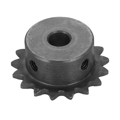 Image of sourcing map #25 Chain Roller Sprocket 8mm Bore 37.5mm OD, 17 Tooth C45 Carbon Steel ANSI Chain NO.25 Roller Sprocket Round Hole without Surface Finished for ISO 04C Chain