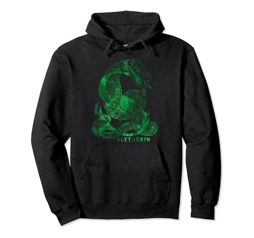 Image of Harry Potter Slytherin Snake Pullover Hoodie