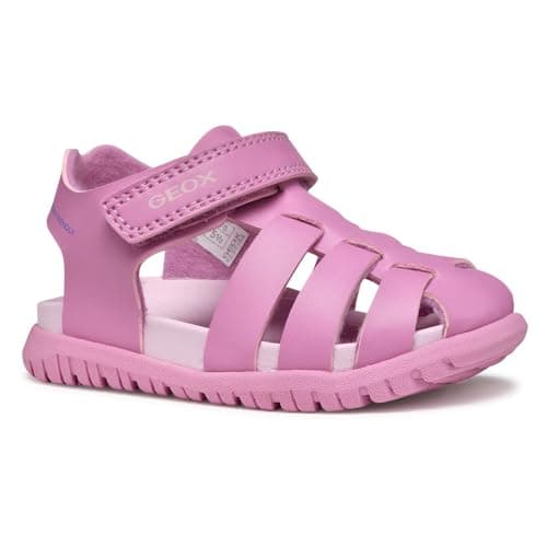 Image of Geox Baby Girls B Sandal FUSBETTO GI, Dk Pink, 4.5 UK Child