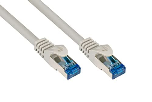 Image of Good Connections® SmartFLEX Cat.6A Patch Cable - 15 cm / 0.15 m - Highly Flexible Short 10-GIGABIT Premium Ethernet Cable Copper Conductor/CU - Latch Protection - S/FTP PiMF - Halogen-Free (LSZH) -
