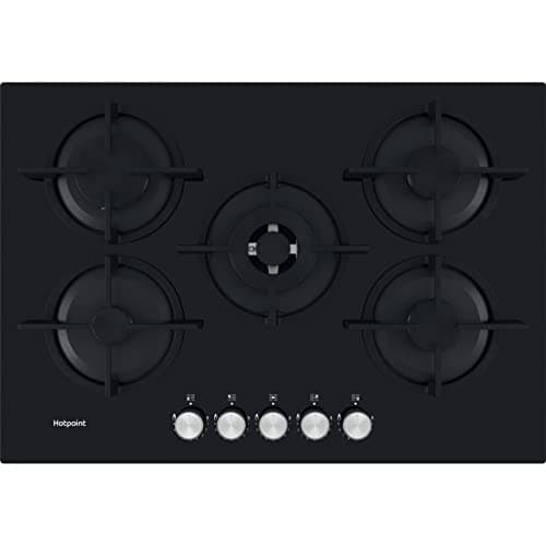 Image of Hotpoint HGS 72S BK 75cm 5 Burner Gas Hob - Black