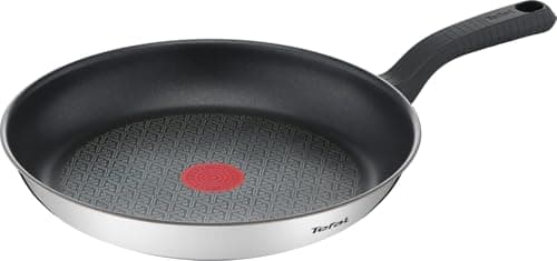Image of Tefal Comfort Max Stainless Steel Non-Stick Pancake Frying Pan 26cm, Thermo-Spot Heat Indicator, Induction Compatible Base, Comfortable Grip Handle, G7260544