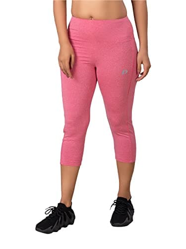 Image of DECISIVE Fitness Women's Capri Leggings Knee Length Gym Sports Workout Running Dance Yoga Pants with Mobile Pocket for Women and Girls