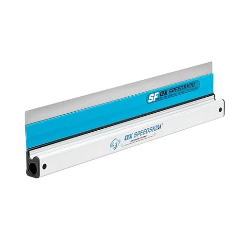 Image of OX Speedskim Plaster Skimming Finishing Rule - SF 600mm I Stainless Steel Flex Blade & Extruded Aluminium Handle