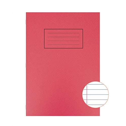 Image of SV43508 Silvine A4 Exercise Book (10Pk) 80 Page Ruled Feint and Margin Red EX107