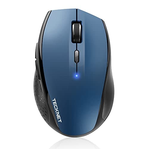 Image of TECKNET Classic Bluetooth Mouse, 4800 DPI Wireless Mouse, Cordless Mice Ergonomic Portable Mouse for Laptop, Computer Mouse with 6 Adjustable DPI, PC Mouse with 24 Month Battery Life