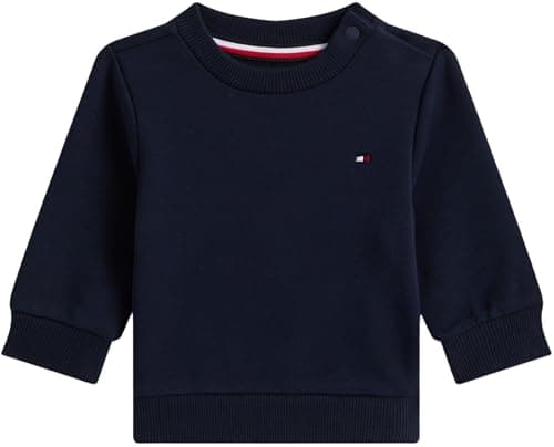 Image of Tommy Hilfiger Newborn ESSENTIAL SWEATSHIRT KN0KN02204 BLUE (Dark Night Navy) 6 Month