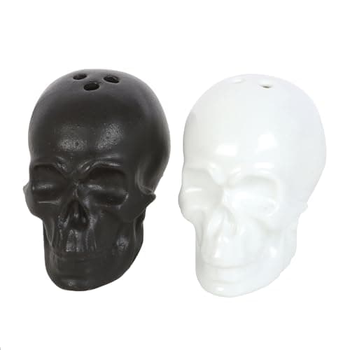 Image of Skull Salt and Pepper Shakers - Perfect for Halloween or Year-Round Use
