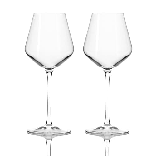 Image of Cristal D'arques Ultime Red Wine Glasses Set of 2 - Crystalline Red Wine Glassware 470ml, Lightweight French Design, Signature Chime, Dishwasher Safe