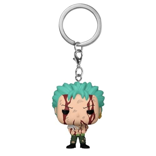 Image of Funko POP! Keychain: OP - Roronoa Zoro - One Piece - Collectable Vinyl Mini Figure Novelty Keyring - Stocking Filler - Gift Idea - Official Merchandise - Anime Fans - Minifigure