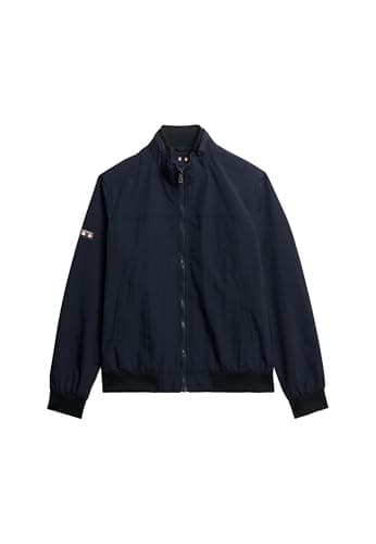 Image of Superdry, NYLON HARRINGTON JACKET, M5012079A, Eclipse Navy, XL, MAN, ADULT