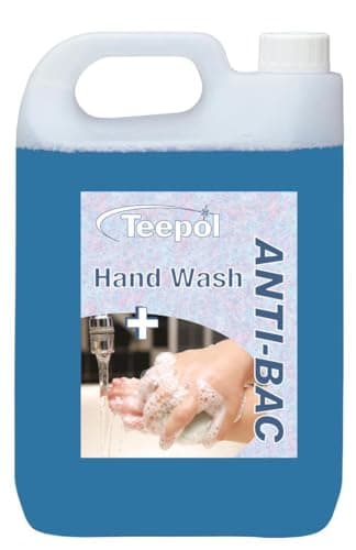 Image of Teepol Anti-Bac Hand Wash - Luxury Liquid Hand Soap - Lightly Scented Antibacterial Handwash - Effective Germ-Killing Hand Soap - Soft on Skin, 5 Litre