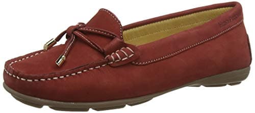Image of Hush Puppies Maggie Loafers, Red Red Red, 3 UK