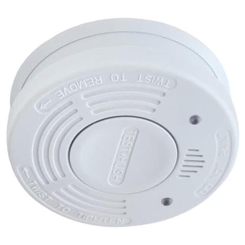 Image of Mercury | 10 Year Smoke Alarm with Sealed Lithium Battery & Hush Button | Photoelectric Fire Detector for Home Safety | Easy Install, Low Battery Warning & Test Function – White