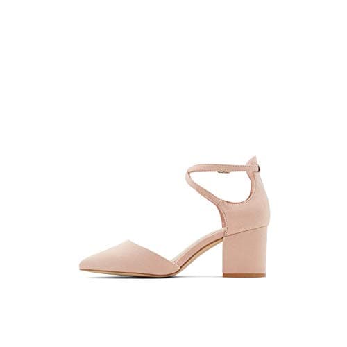 Image of ALDO Women's Brookshear Block Heel Pump, Light Pink, 3 UK