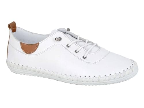 Image of Mod Comfys L622G-6 Womens Softie Leather Shoe White Size 6