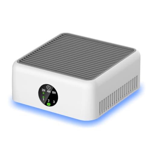 Image of Air Purifiers for Home,True HEPA Air Purifier for Pets Up to 615 Ft²,15dB Quiet,for Smoke Pollen Odors,Small Air Purifier for Bedroom,Portable Desk Purifyer for Office, Filter for Dorm Travel (White)