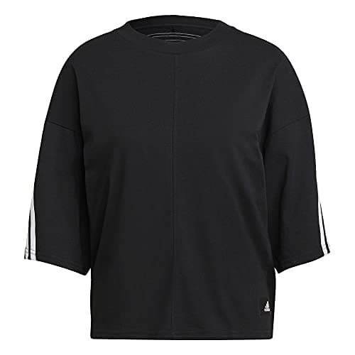 Image of adidas Women's Standard Sportswear Future Icons 3-Stripes Tee, Black, Medium