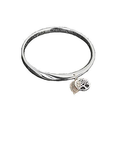 Image of Equilibrium 2 Tone Tree of Life Bangle Journey