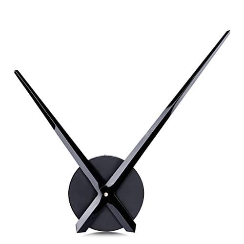 Image of Lafocuse 24 Inch Silent DIY Black Metal Large Clock Hands, Modern Long Hands Wall Clock Mechanism Accessories for Living Room Battery Operated Art Decor for Office Bedroom