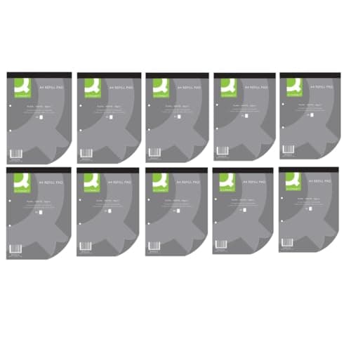Image of Q-Connect Plain Headbound Refill Pad 160 Pages A4 (10 Pack) KF02232