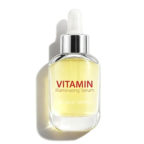 Image of Vitamin Illuminating Serum for Face with Niacinamide&Alpha-Arbutin, Brightening Serum For Dark Spots, Anti Aging Face Serum for Fine Lines, Wrinkles & Even Skin Tone, 30ml