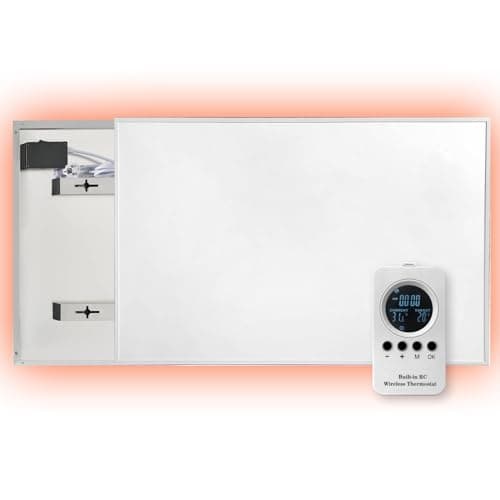 Image of Coldfighting 300W Far Infrared Electric Panel Heater, Under Desk/Wall Mounted/Ceiling Mounted, Wifi Remote Control, Eco Energy Efficient, Safety Overheating Protection