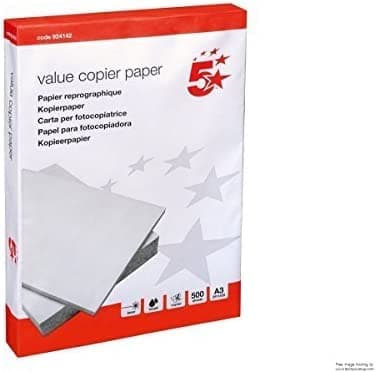 Image of 5 Star Value Copier Paper Multifunctional FSC Ream-Wrapped A3 White [1000 Sheets]