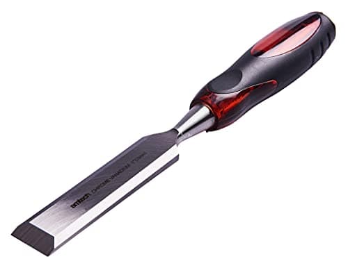 Image of Amtech - 1in BE Wood Chisel with Soft Grip, Chrome Vanadium Blade with Bevel Edge Design, Ideal for Detailed Wood Projects