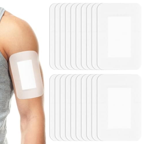 Image of AOOWU Adhesive Wound Dressings 10cm x 15cm, 20 Pcs Adhesive Wound Care Dressings, Sterile Dressings for Wounds, Self-Adhesive Sterile Wound Plasters for Cuts, Scratches, Individually Wrapped