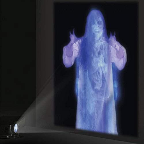 Image of Projector Screen, PE Fabric Rear Projection Screen, Fabric Window Projection Film, 5.91x3.94in PE Cloth Rear Projection Screens for Virtual Halloween and Christmas Window Projection Videos