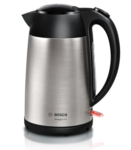 Image of Bosch TWK3P420 electric kettle 1.7 L Black,Stainless steel 2400 W TWK3P420, 1.7 L, 2400 W, Black,Stainless steel, Stainless steel, Water level indicator, Overheat protection