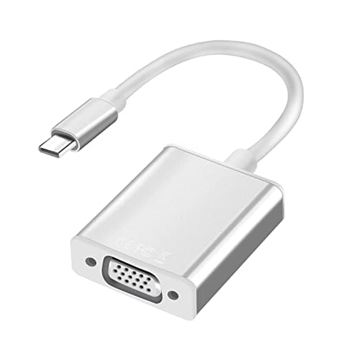 Image of USB C (Thunderbolt 3) to VGA Adapter, Type C 3.1 Male to VGA Female Adapter, Compatible with MacBook Pro 2019/2020/2021, MacBook Air, iPad Pro, Samsung Galaxy