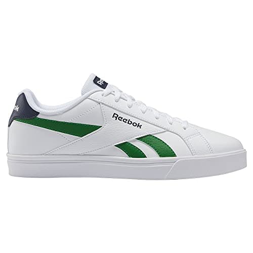 Image of Reebok Unisex Royal Complete 3 Low Sneaker, Footwear White/Vector Navy/Glen Green, 7.5