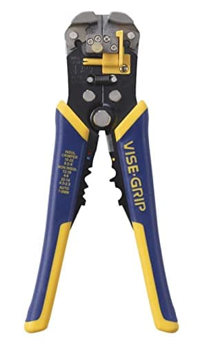 Image of IRWIN VISE-GRIP Wire Stripper, Self-Adjusting, 8-Inch (2078300), Blue/Yellow