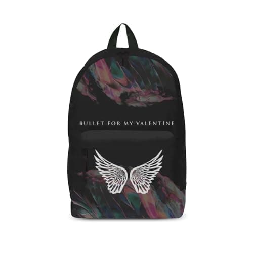 Image of Bullet For My Valentine Wings 1 Unisex Backpack Black, 100% Polyester,