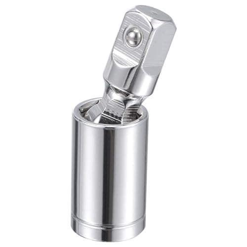 Image of TA-VIGOR 3/8 Inch Drive Universal Joint Swivel Socket, Cr-V Steel Deep Socket Adapter with 360° Swivel Connection, Spring-Loaded Detent Ball for Ratchets and Hand Tools