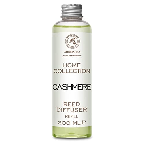 Image of Refill Reed Diffuser Cashmere 200ml - Aroma Refill for Reed Diffuser - Long Lasting Home Fragrance - Air Freshener - Warm Scent - Aromatherapy - Home Decor - Air Diffuser