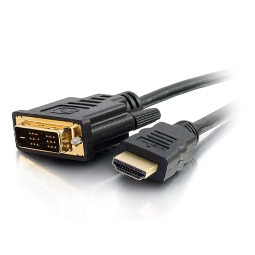Image of C2G 1M HDMI to DVI-D High Speed Digital Video Cable, DVI to HDMI Monitor Adapter Cable, Full 1080p HD Suitable for PS4, Raspberry Pi, Roku, Xbox One, Blue Ray, DVD, Dell Docking Stations and More