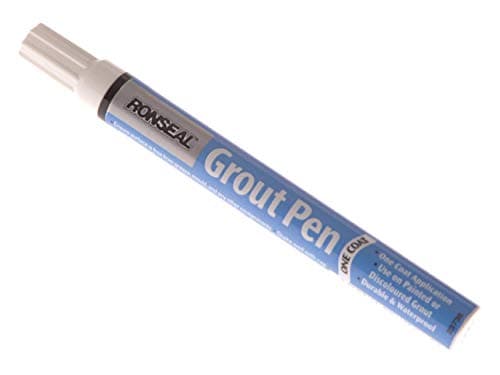 Image of Ronseal RSLEF500 7ml One Coat Grout Pen - Brilliant White