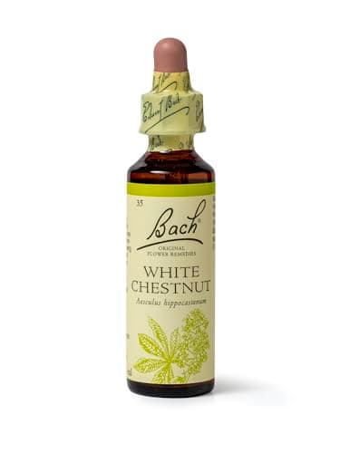 Image of Bach Original Flower Remedies (White Chestnut) Live The Day, Stay Tranquil, Emotional Wellness, Natural Flower Essence, 20ml