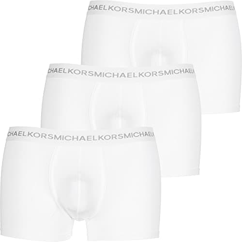 Image of Michael Kors Men's 3 Pack Supreme Touch Trunks, White, XXL