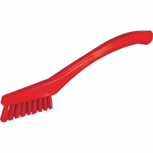 Image of Vikan 44014 Very Hard Detail Brush, Red, 205mm Length, 20mm Width, 40mm Height