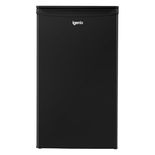 Image of Igenix IGUCB048B Freestanding Under Counter Fridge With Chill Box, 81 Litre Capacity With 10 Litre Chill Box, 2 Adjustable Glass shelves, reversible Door, Black