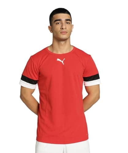 Image of PUMA Men's Teamrise Jersey Shirt, Puma Red-puma Black-puma White, XXL UK