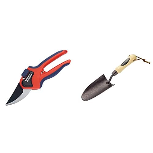 Image of Spear & Jackson 6060BS Razorsharp Advantage Large Bypass Secateurs and Elements Hand Trowel